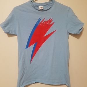 Bowie Lightning Bolt Ziggy Shirt Small